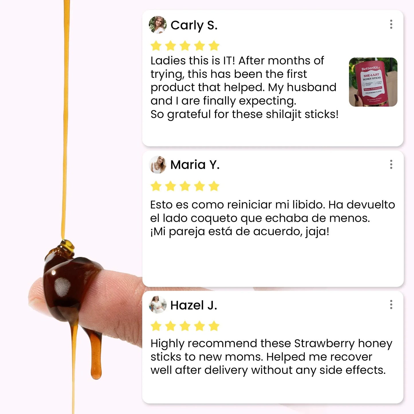She-Lajit - Himalayan Pure Shilajit Honey Sticks