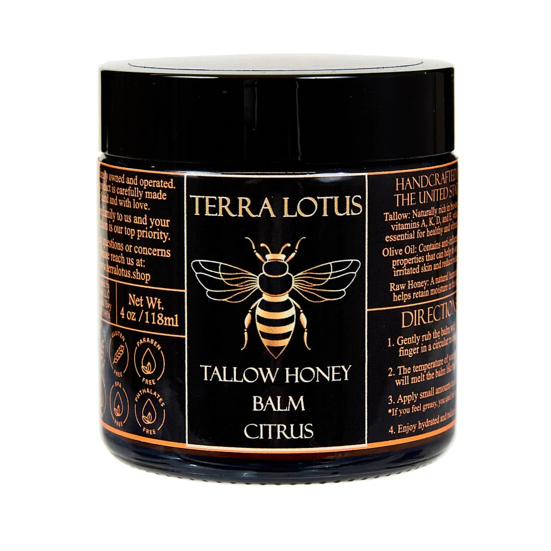 Bálsamo orgánico de sebo de res y miel de Manuka, 113 g, crema facial orgánica, humectante, loción corporal, cuidado de la piel y bálsamo labial.